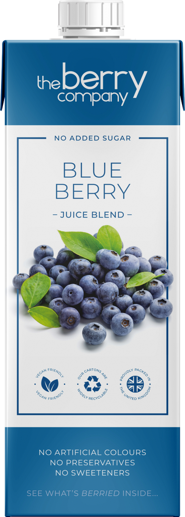 THE BERRY COMPANY Blueberry Juice Blend 1L (Pack of 12)