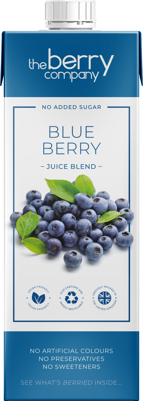 THE BERRY COMPANY Blueberry Juice Blend 1L (Pack of 12)
