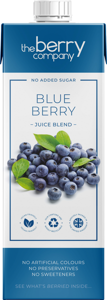 THE BERRY COMPANY Blueberry Juice Blend 1L (Pack of 12)