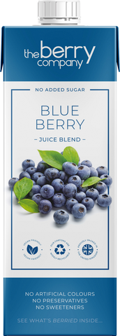 THE BERRY COMPANY Blueberry Juice Blend 1L (Pack of 12)