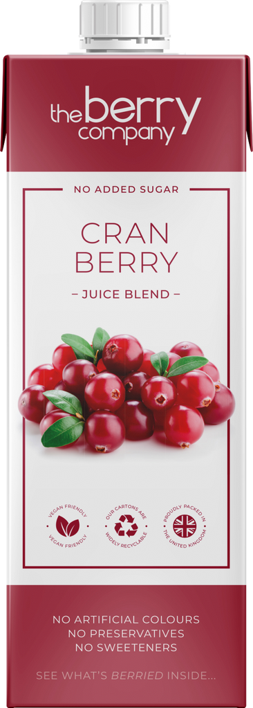 THE BERRY COMPANY Cranberry Juice Blend 1L (Pack of 12)