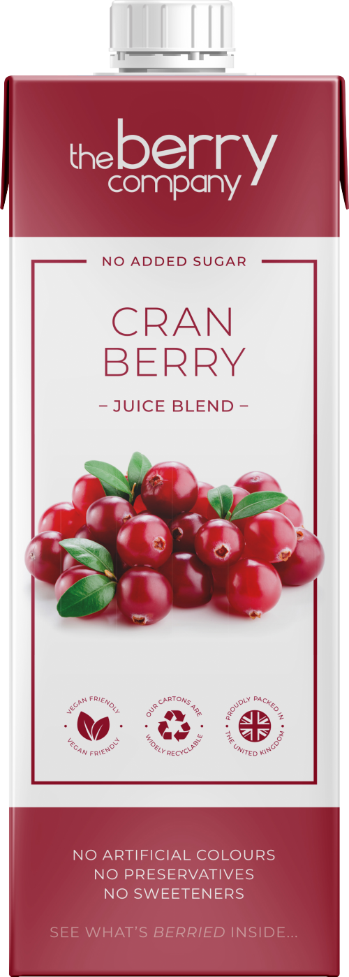 THE BERRY COMPANY Cranberry Juice Blend 1L (Pack of 12)