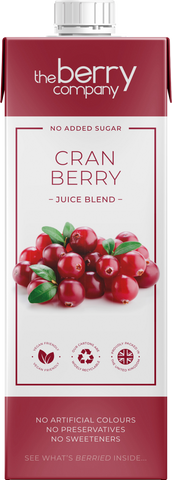 THE BERRY COMPANY Cranberry Juice Blend 1L (Pack of 12)