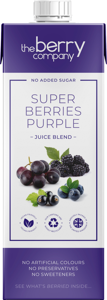 THE BERRY CO. Purple Superberries Juice Blend 1L (Pack of 12)