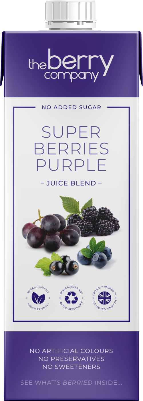 THE BERRY CO. Purple Superberries Juice Blend 1L (Pack of 12)