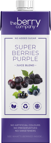 THE BERRY CO. Purple Superberries Juice Blend 1L (Pack of 12)