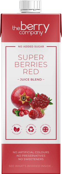 THE BERRY CO. Red Superberries Juice Blend 1L (Pack of 12)