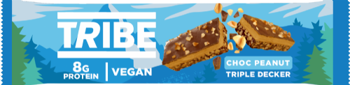 TRIBE Choc Peanut Triple Decker 40g (Pack of 12)