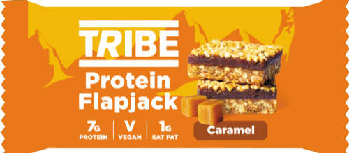 TRIBE Protein Flapjack - Caramel 50g (Pack of 12)