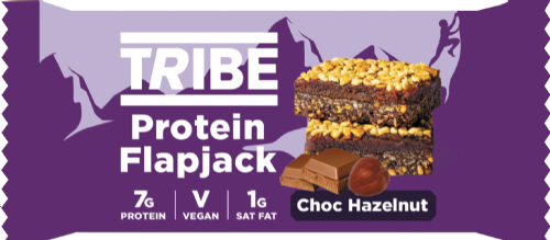 TRIBE Protein Flapjack - Choc Hazelnut 50g (Pack of 12)