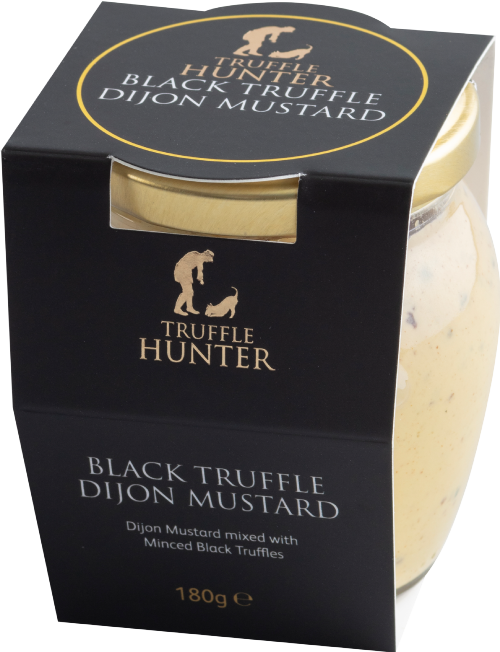 TRUFFLE HUNTER Black Truffle Dijon Mustard 180g (Pack of 6)