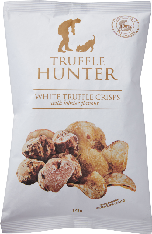 TRUFFLE HUNTER White Truffle & Lobster Crisps - Bag 125g (Pack of 12)