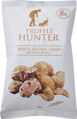 TRUFFLE HUNTER White Truffle & Lobster Crisps - Bag 125g (Pack of 12)