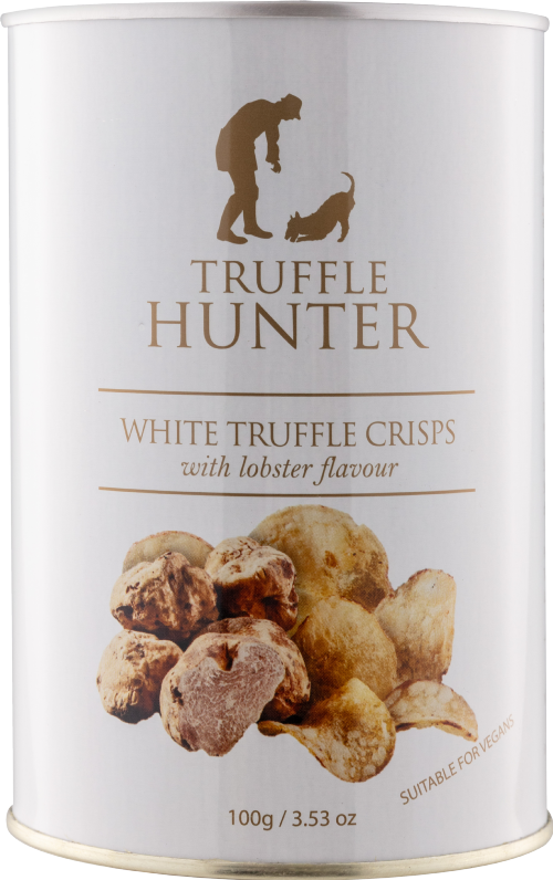 TRUFFLE HUNTER White Truffle & Lobster Crisps - Tin 100g (Pack of 12)