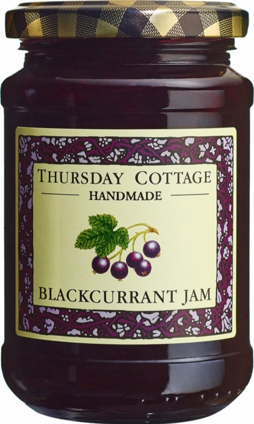 THURSDAY COTTAGE Blackcurrant Jam 340g (Pack of 6)