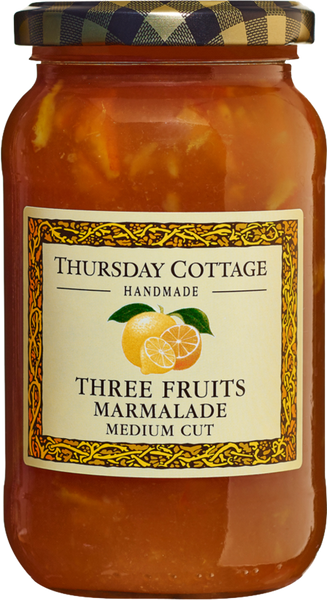 THURSDAY COTTAGE Three Fruits Marmalade 340g (Pack of 6)