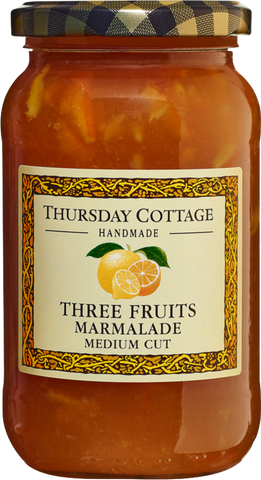 THURSDAY COTTAGE Three Fruits Marmalade 340g (Pack of 6)