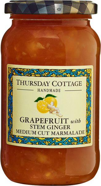 THURSDAY COTTAGE Grapefruit with Stem Ginger Marmalade 340g (Pack of 6)