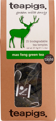 TEAPIGS 15 Mao Feng Green Tea 37.5g (Pack of 6)