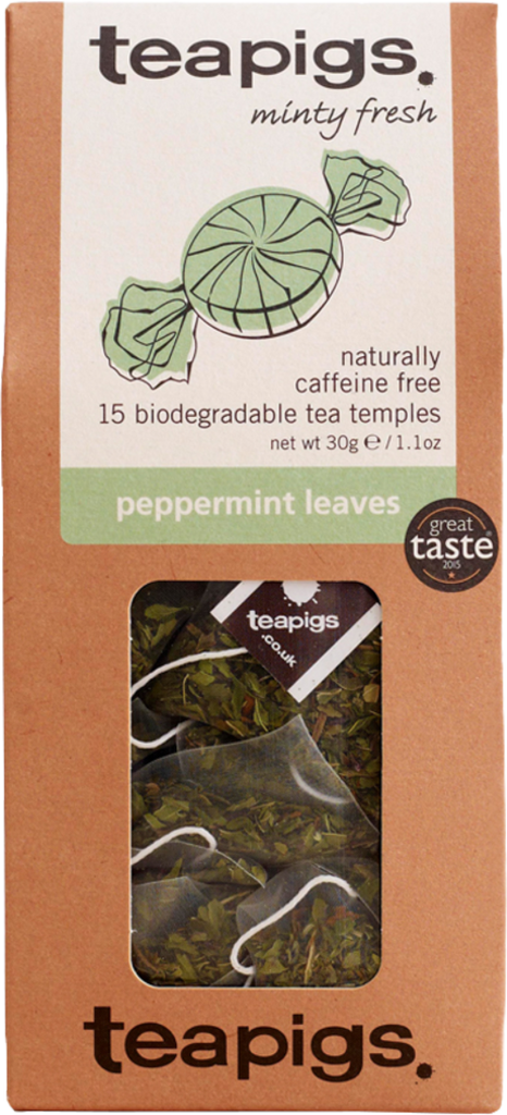 TEAPIGS 15 Peppermint Leaves 30g (Pack of 6)