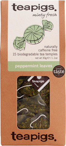 TEAPIGS 15 Peppermint Leaves 30g (Pack of 6)