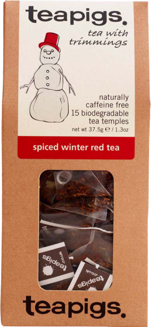 TEAPIGS 15 Spiced Winter Red Tea 37.5g (Pack of 6)