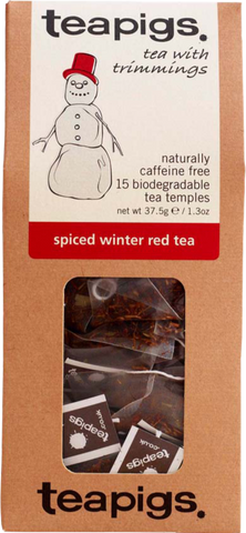 TEAPIGS 15 Spiced Winter Red Tea 37.5g (Pack of 6)