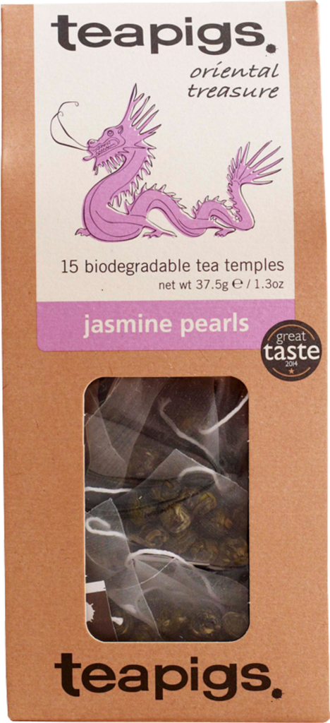 TEAPIGS 15 Jasmine Pearls 37.5g (Pack of 6)