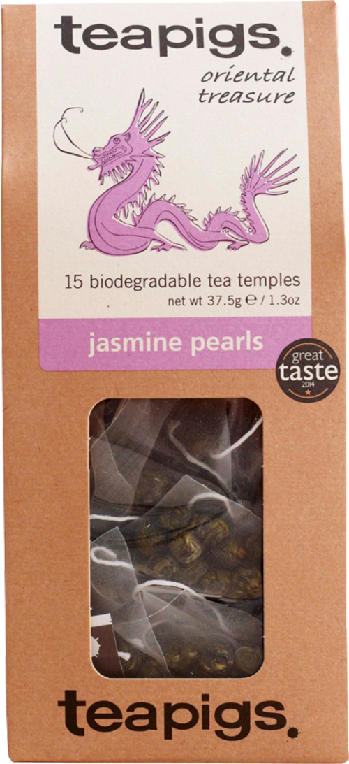 TEAPIGS 15 Jasmine Pearls 37.5g (Pack of 6)