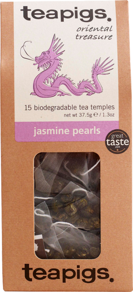 TEAPIGS 15 Jasmine Pearls 37.5g (Pack of 6)