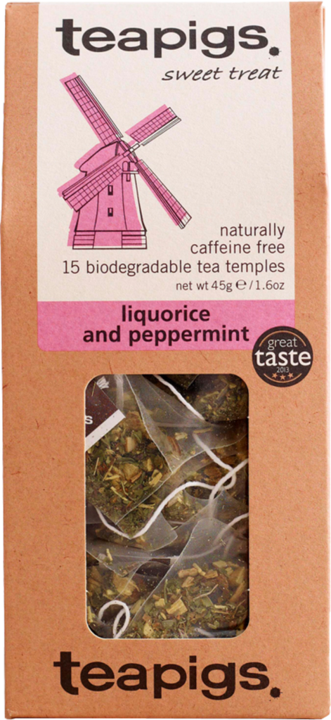 TEAPIGS 15 Liquorice & Peppermint 45g (Pack of 6)