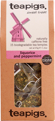 TEAPIGS 15 Liquorice & Peppermint 45g (Pack of 6)