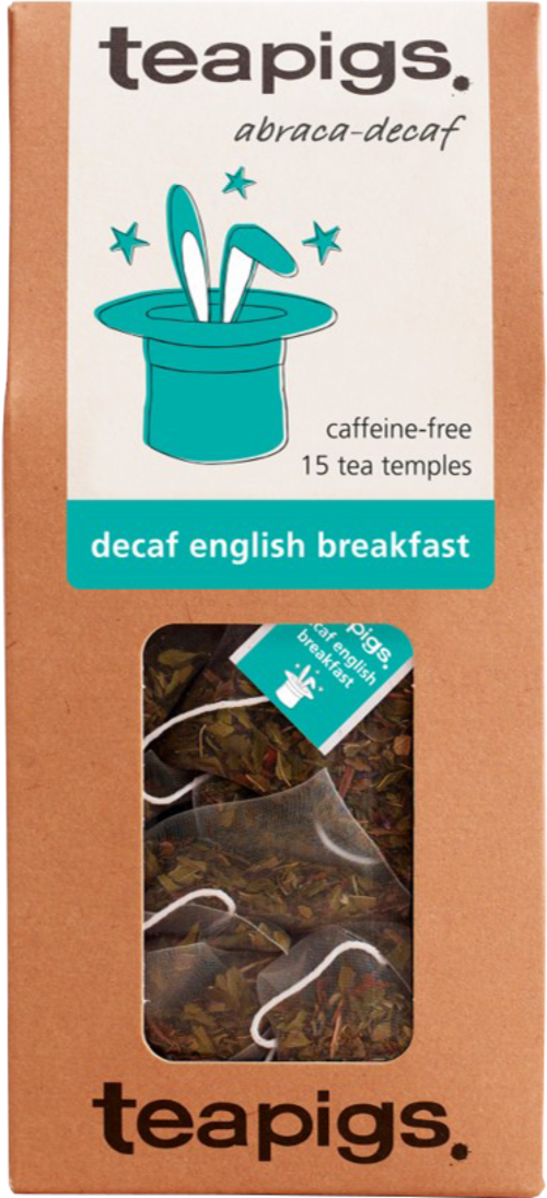 TEAPIGS 15 Decaf English Breakfast 45g (Pack of 6)