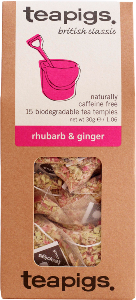 TEAPIGS 15 Rhubarb & Ginger 30g (Pack of 6)