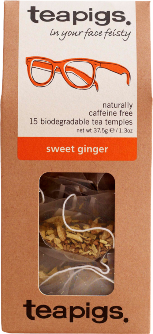 TEAPIGS 15 Sweet Ginger 37.5g (Pack of 6)
