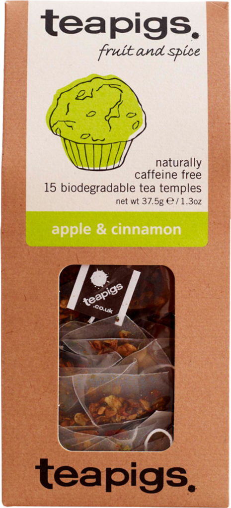 TEAPIGS 15 Apple & Cinnamon 37.5g (Pack of 6)