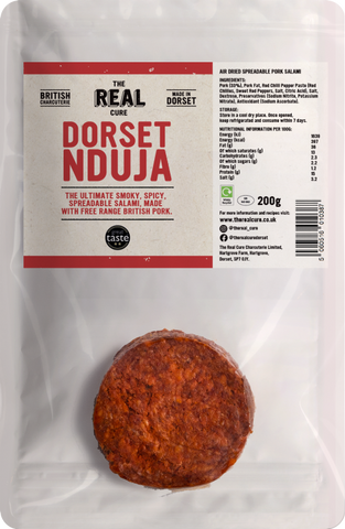 THE REAL CURE Dorset Nduja 200g (Pack of 6)