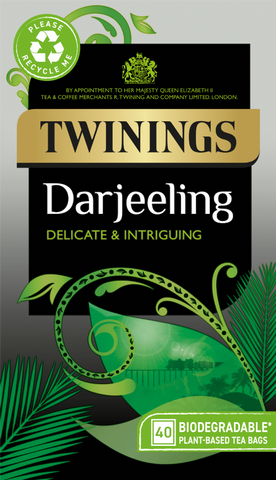 TWININGS Darjeeling Teabags 40's (Pack of 4)