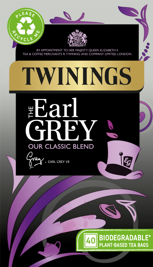 TWININGS Earl Grey Teabags 40's (Pack of 4)