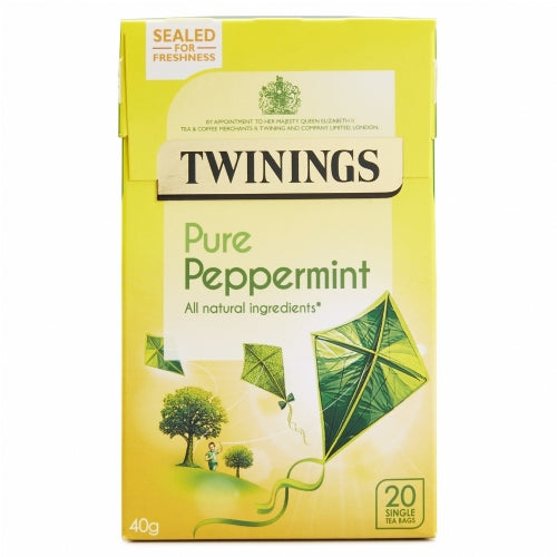 TWININGS Pure Peppermint 20's (Pack of 4)