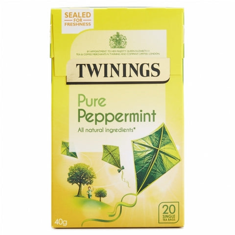 TWININGS Pure Peppermint 20's (Pack of 4)