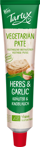 TARTEX Vegetarian Pate - Herbs & Garlic 200g (Pack of 12)