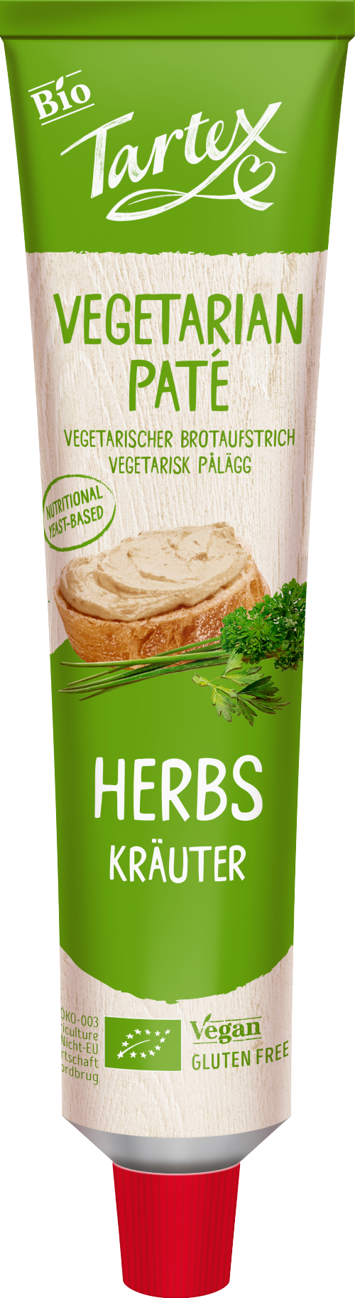 TARTEX Vegetarian Pate - Herbs 200g (Pack of 12)