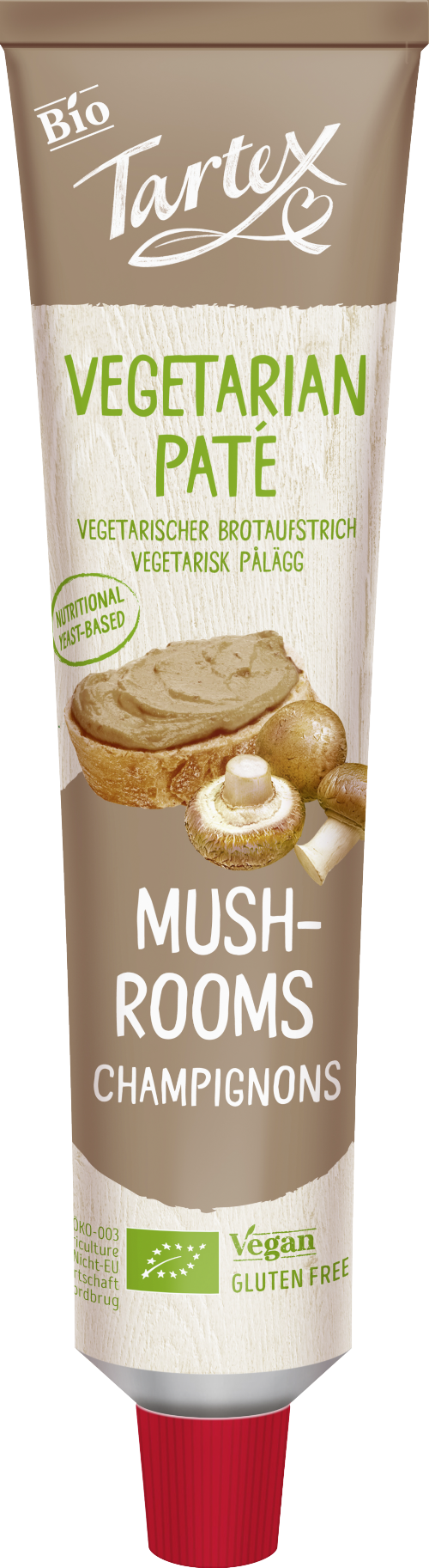 TARTEX Vegetarian Pate - Mushroom 200g (Pack of 12)