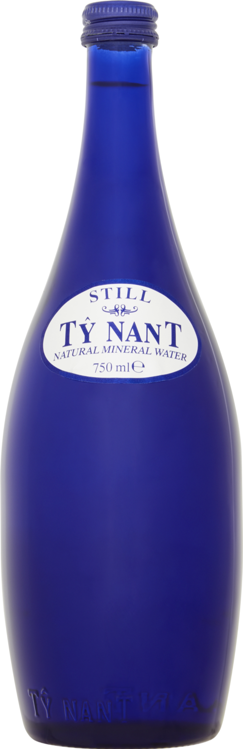 TY NANT Natural Mineral Water Still - Blue Glass 75cl (Pack of 12)
