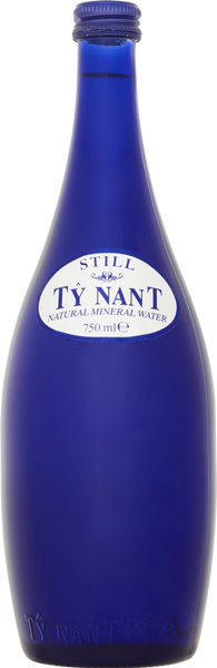 TY NANT Natural Mineral Water Still - Blue Glass 75cl (Pack of 12)