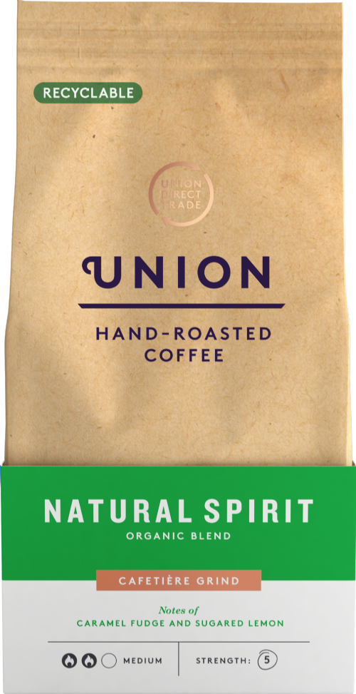 UNION Hand-Roasted Coffee Natural Spirit Organic Blend 200g (Pack of 6)