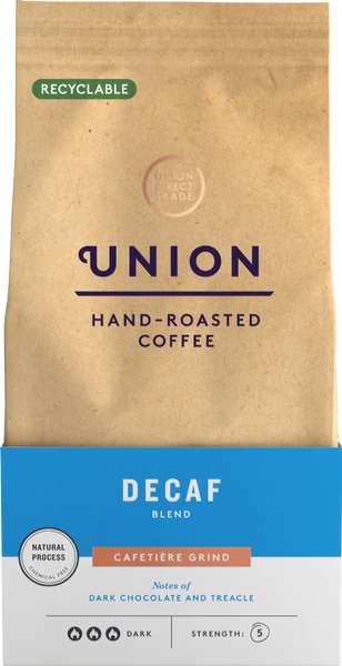 UNION Hand-Roasted Coffee Decaf Blend 200g (Pack of 6)