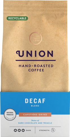 UNION Hand-Roasted Coffee Decaf Blend 200g (Pack of 6)