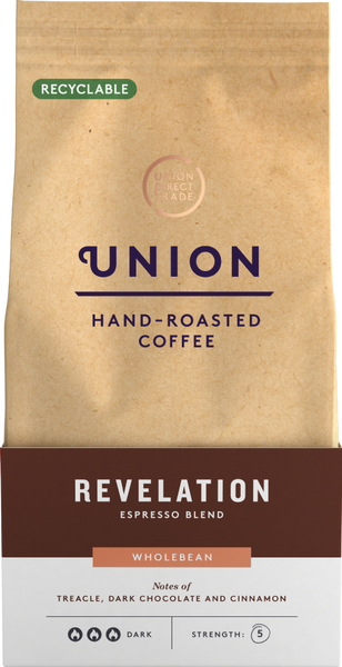 UNION Hand-Roasted Coffee Revelation - Espresso W/Bean 200g (Pack of 6)